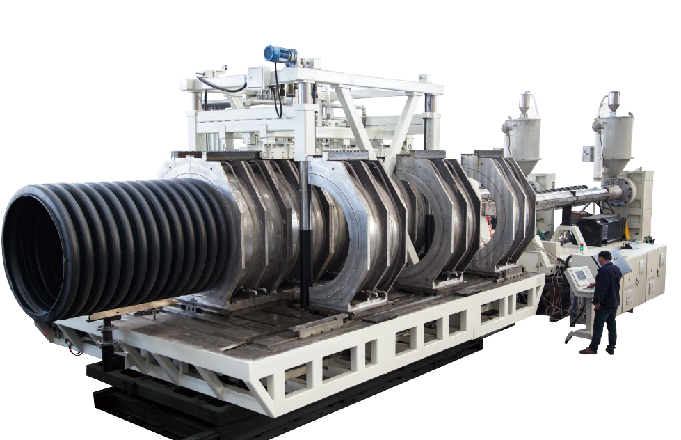 200mm-800mm HDPE 双壁波纹管生产线 （卧式）   